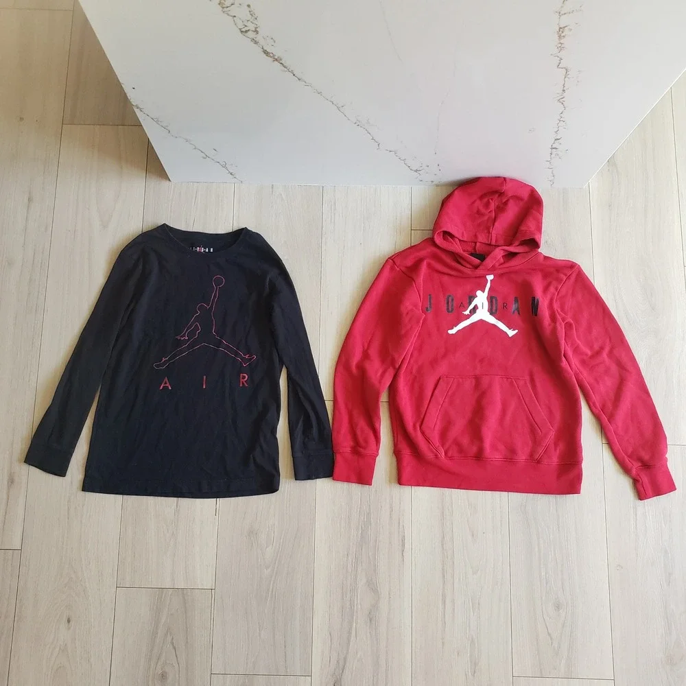 Nike Boys Lot Size Medium 4pc Bundle Jordan Hoodie Tee Jordan Under Armour Pants - Picture 5 of 8